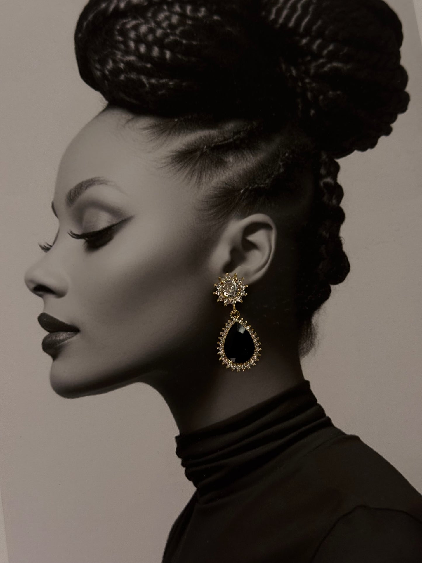 “Amara stones” Ατσάλινα σκουλαρίκια