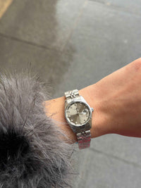 Paris Crystal Silver Αδιάβροχο Ρολόι Premium - Stainless Steel