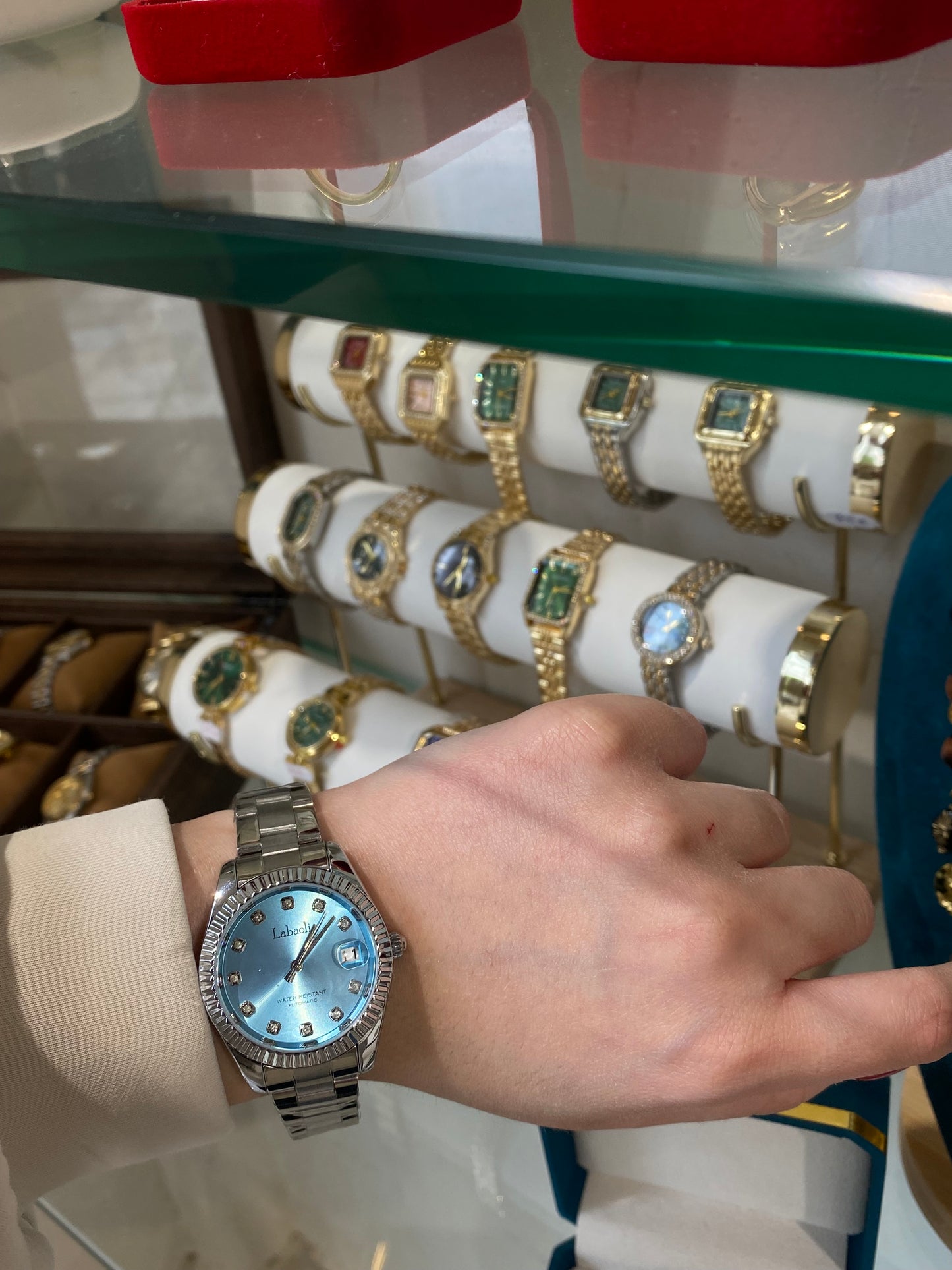 Ice Blue✨ ρολόι premium stainless steel