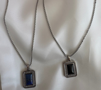 Men's steel necklace "Brothers"