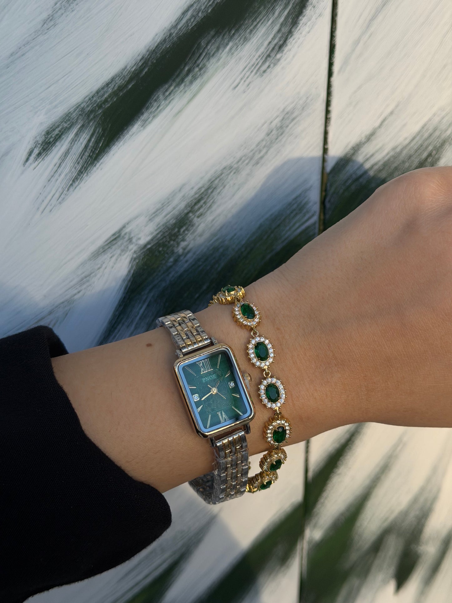 Emerald Ledger ✨ ατσάλινο βραχιόλι