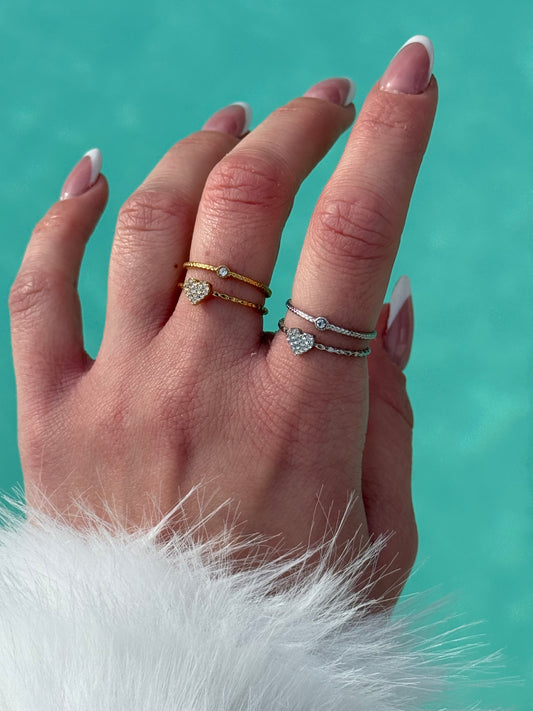 Sweetheart Sparkle – δαχτυλίδι stainless steel