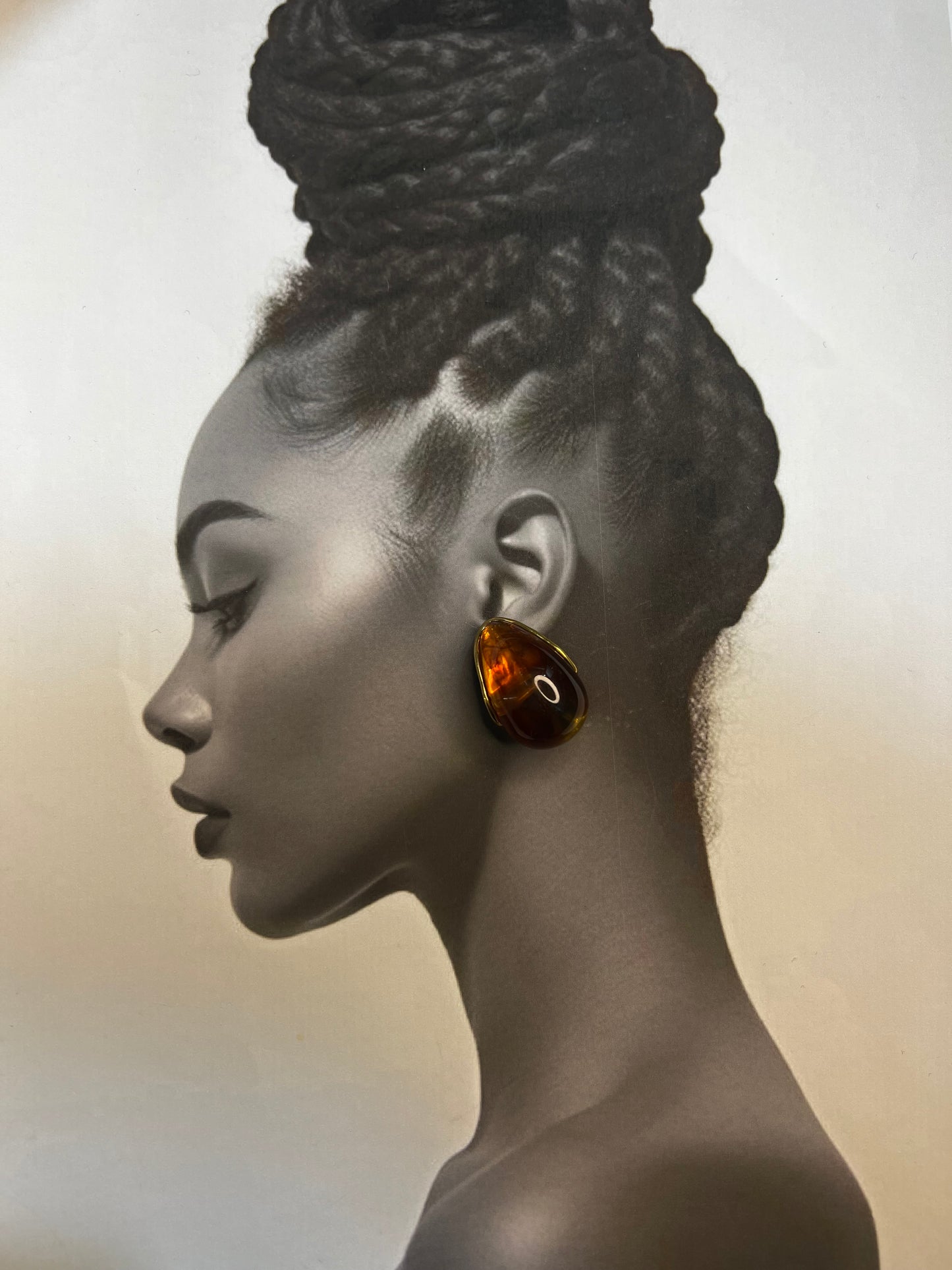 Amber Drop – Σκουλαρίκια Stainless Steel