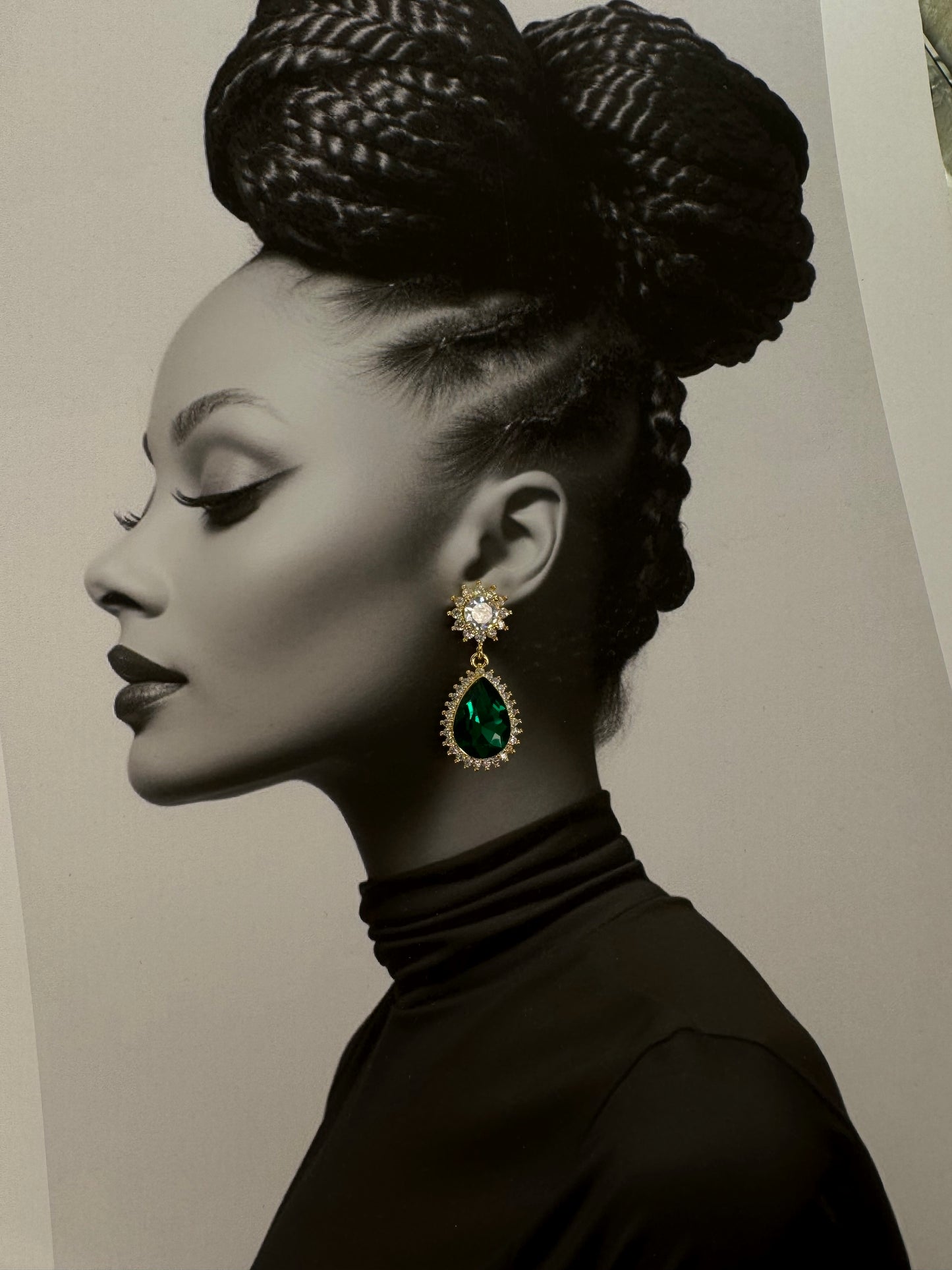 “Amara stones” Ατσάλινα σκουλαρίκια