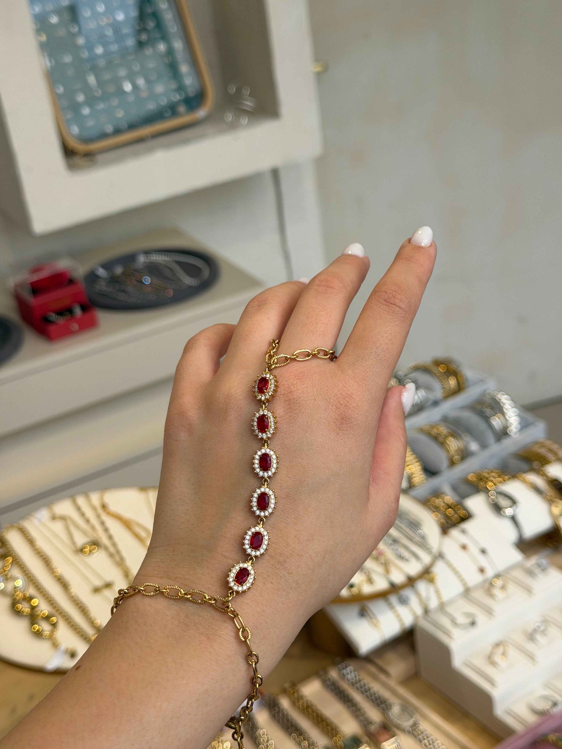 Scarlet Muse Bracelet ατσάλινο χειροποίητο designed by KIKA ✨