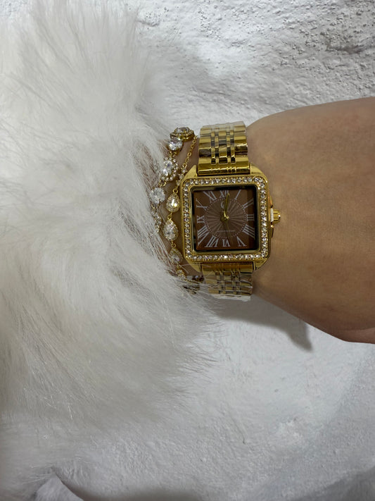 Chocolate Kiss - ρολόι stainless steel luxury