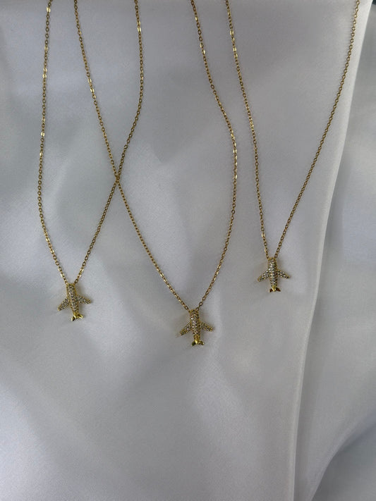 Ατσάλινο Κολιέ Σε Σχήμα Αεροπλάνο