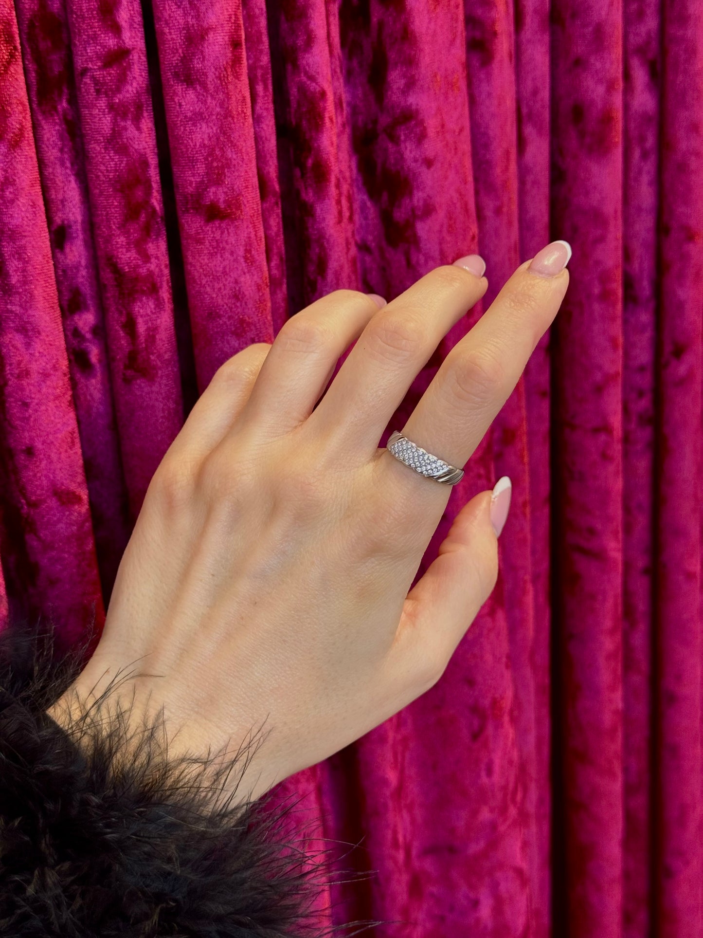 Pavé Aura – δαχτυλίδι stainless steel