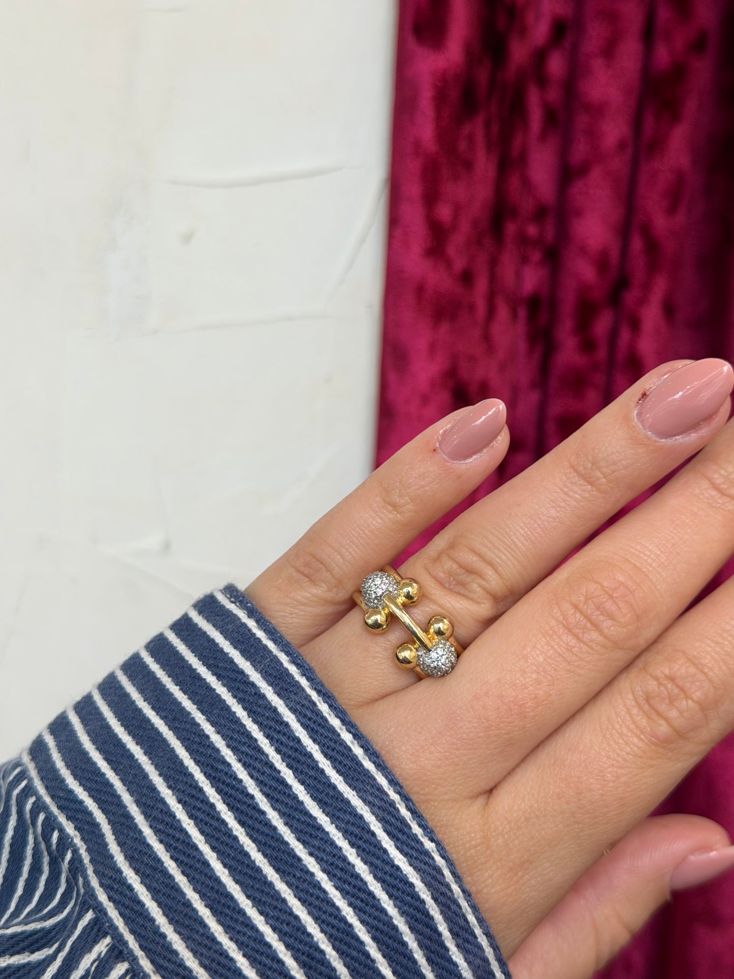 Golden Orbit Ring – Χαλκός