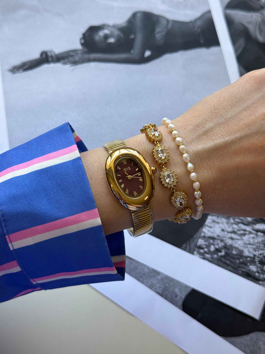Burgundy Bangle – Γυναικείο Ρολόι Stainless Steel