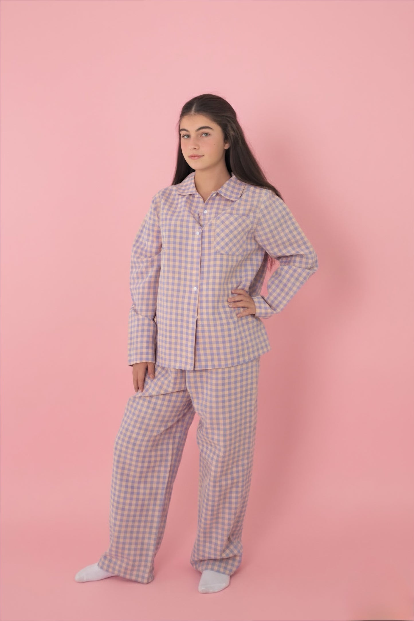 LILAC CHECK COMFORT