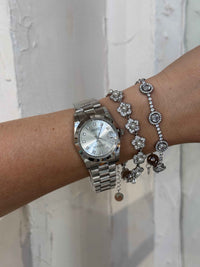Verona Silver (medium) - Αδιάβροχο Premium Ρολόι Stainless Steel
