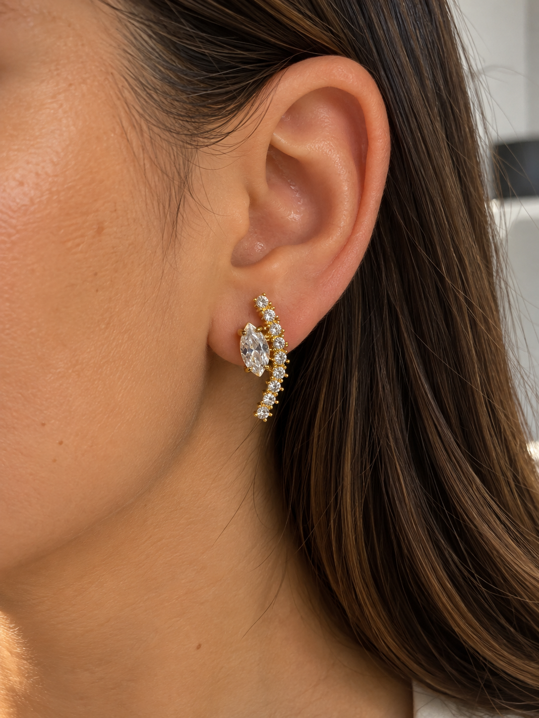 Celestial Glow Earrings ✨- Σκουλαρίκια Από Ανοξείδωτο Ατσάλι