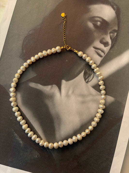 Luna Pearl Necklace -Αληθινά Μαργαριτάρια