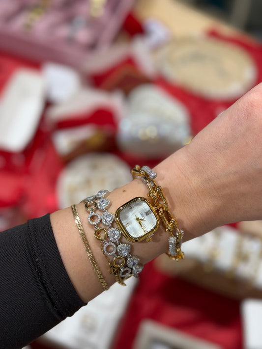 🪐Saturn Gold Watch / Ατσάλινο ρολόι άνωτερης ποιότητας.