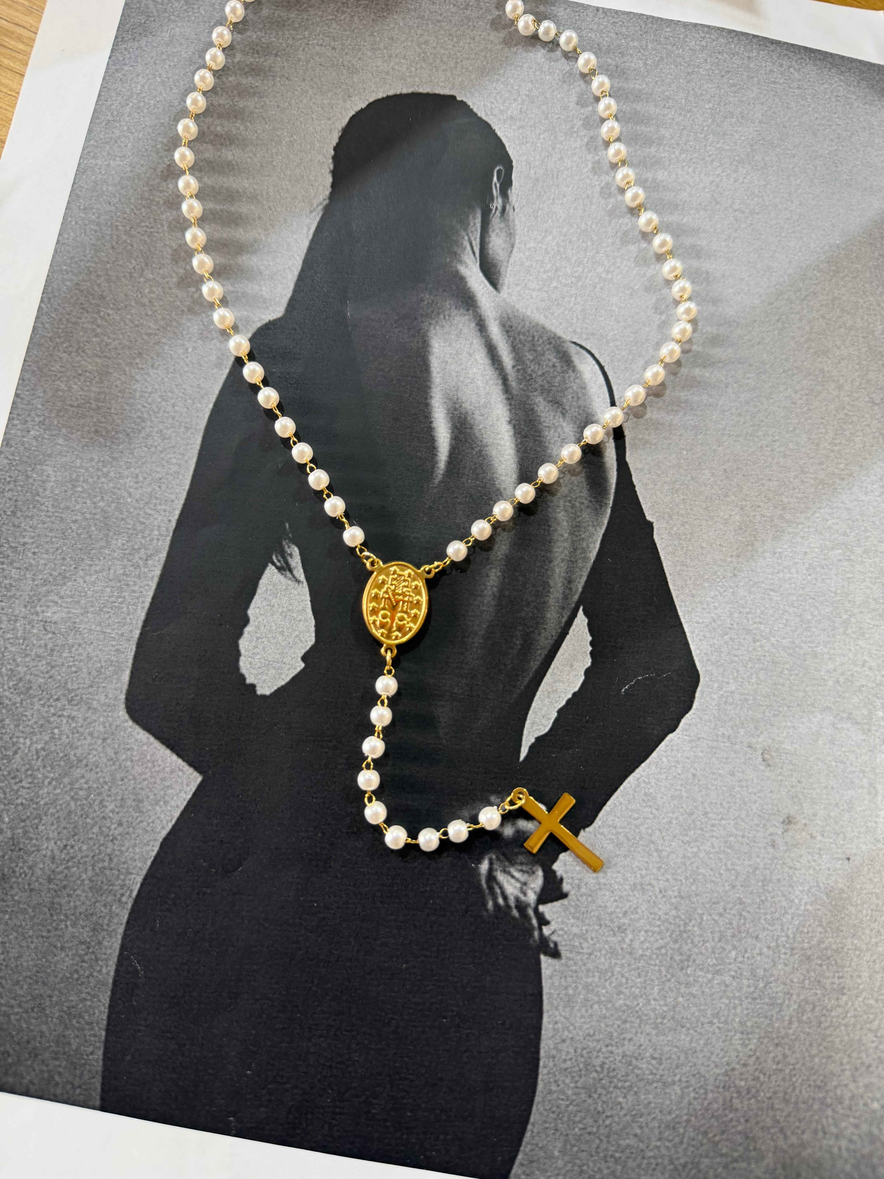 Divine Pearl - Ατσάλινο Κολιέ Stainless Steel
