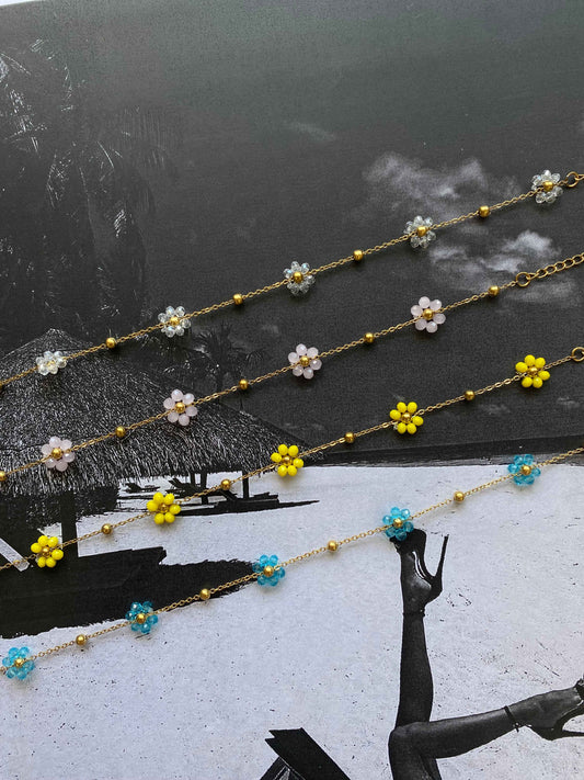 Daisy Glow” Ατσάλινη Αλυσίδα Ποδιού