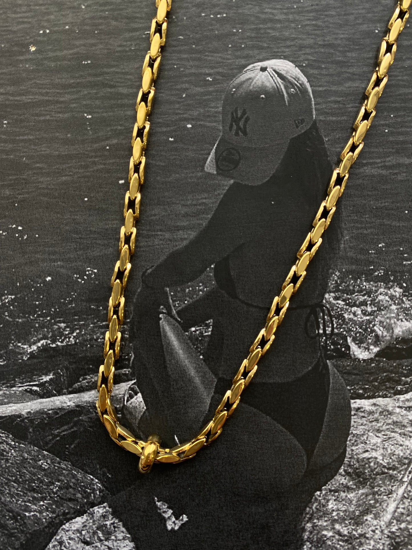 Golden Link Necklace – Ατσάλινο Κολιέ