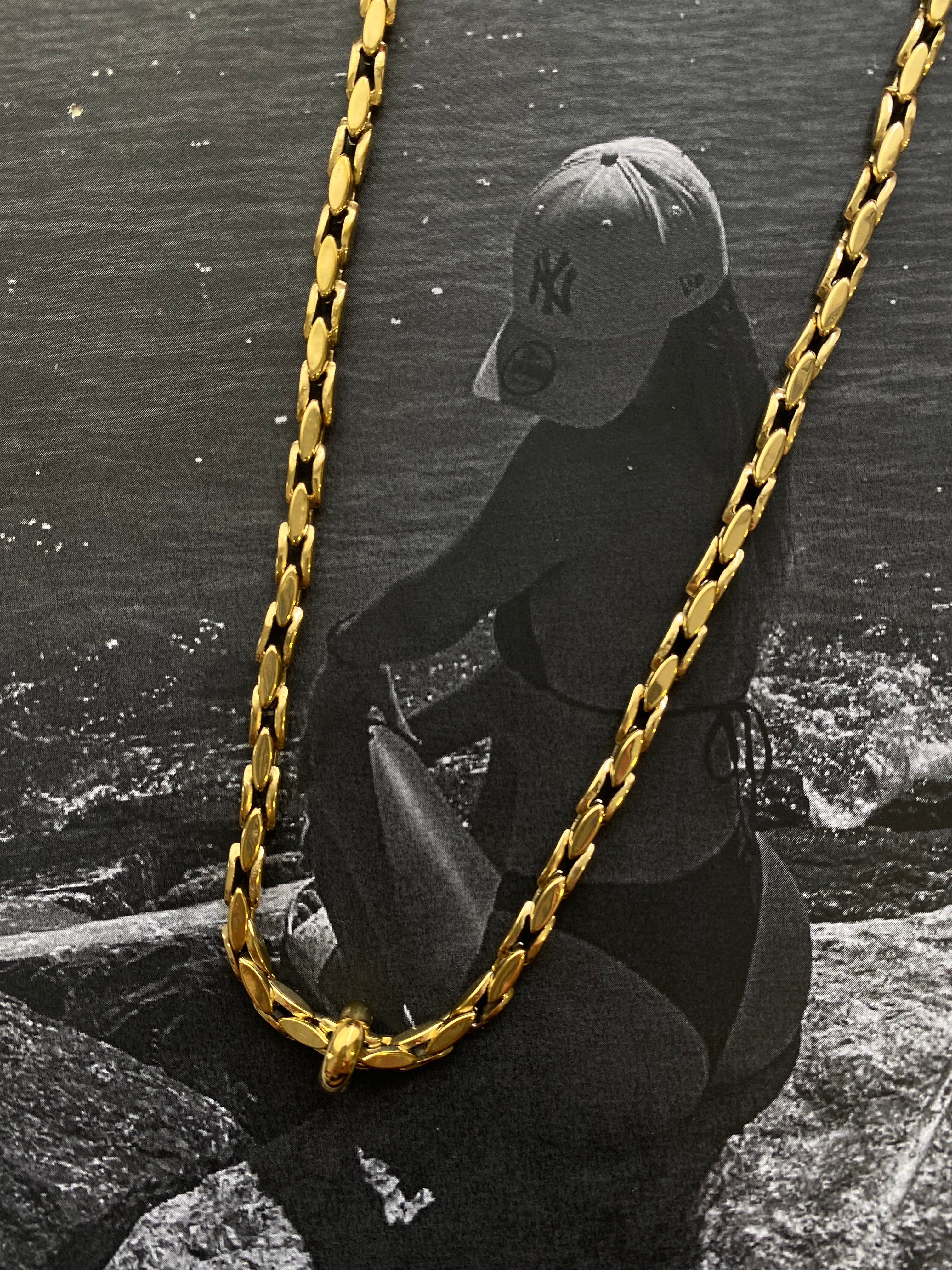 Golden Link Necklace – Ατσάλινο Κολιέ