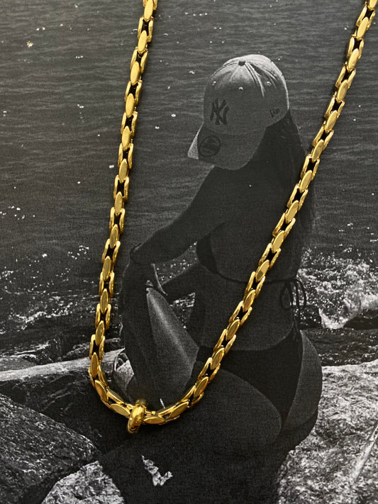 Golden Link Necklace – Ατσάλινο Κολιέ