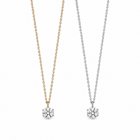 Princess Grace Solitaire – Ατσάλινο Κολιέ