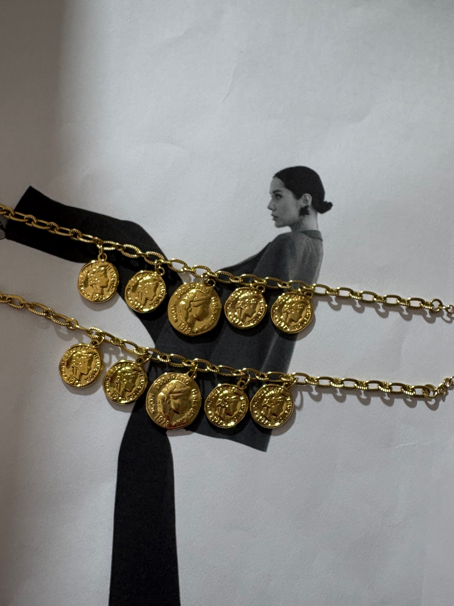 Golden Coin Goddess Ατσάλινο Βραχιόλι