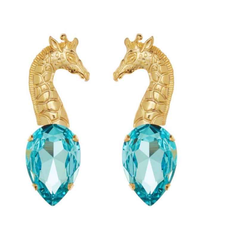 Monemvasia Giraffe Gem - Χειροποίητα Σκουλαρίκια (Διαθέσιμο με Προπαραγγελία)