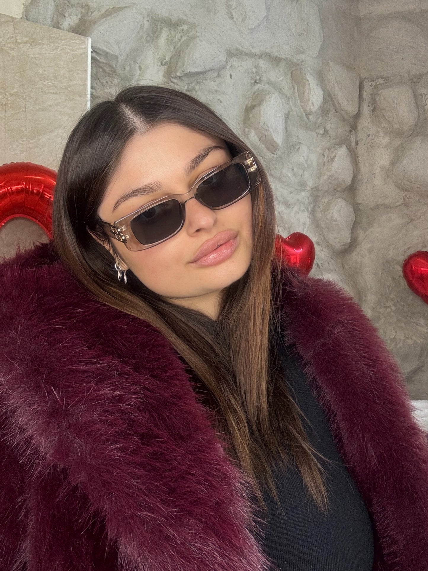 "Ioli" bone glasses with gold detail