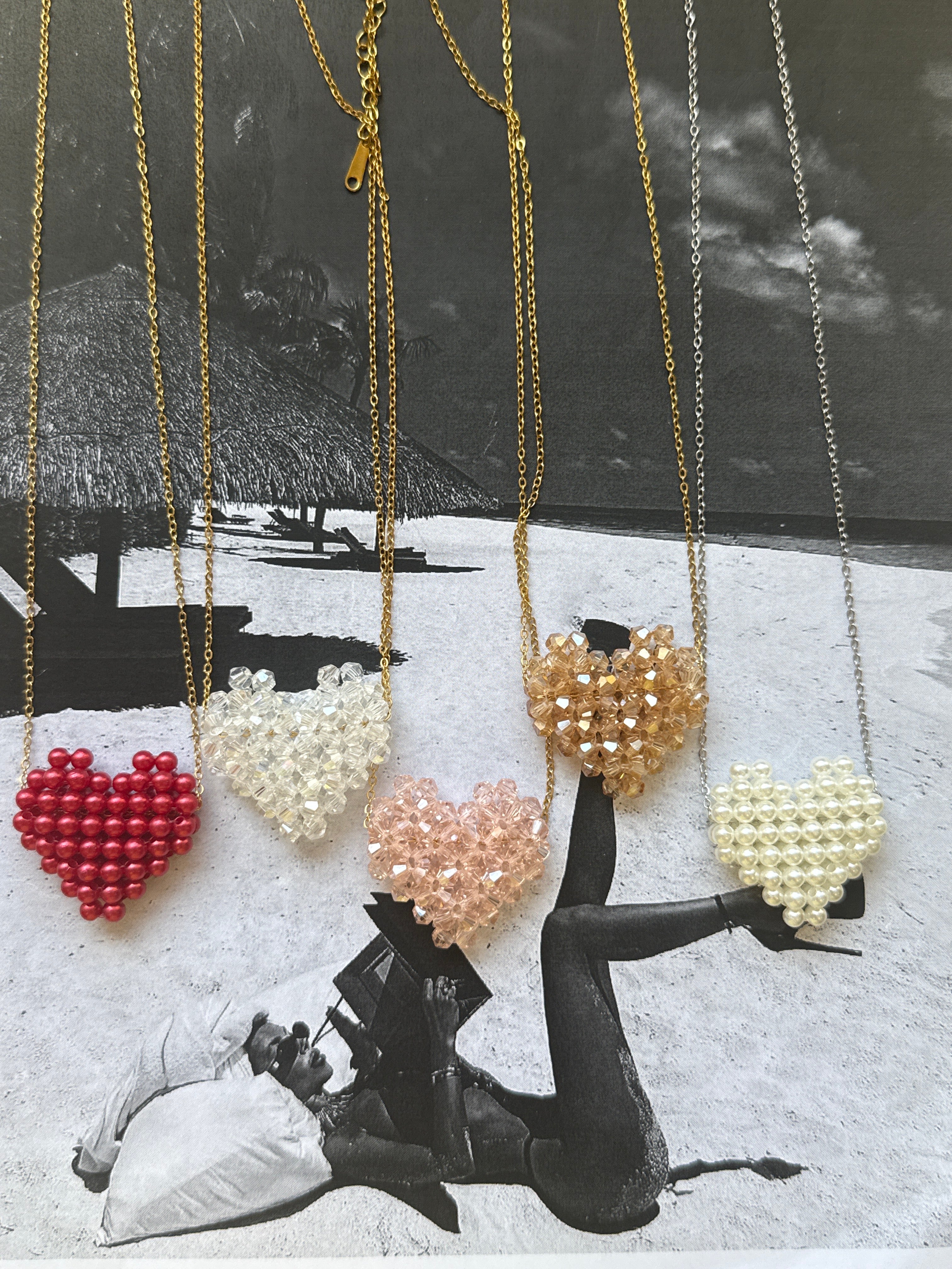 Heart rate necklace