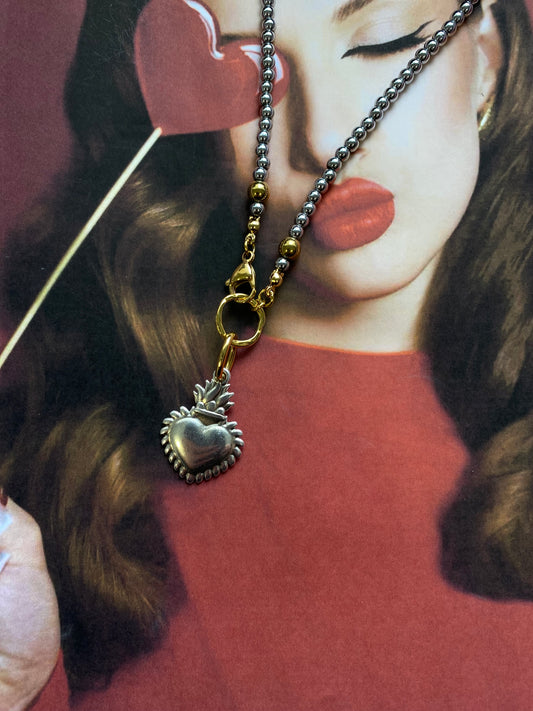 Divine heart--Χειροποίητα κοσμήματα από Pnoe