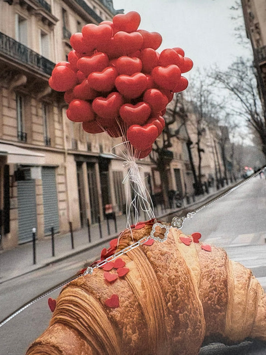 Pearl black Βραχιόλι VALENTINES COLLECTION ΑΣΗΜΙ 925