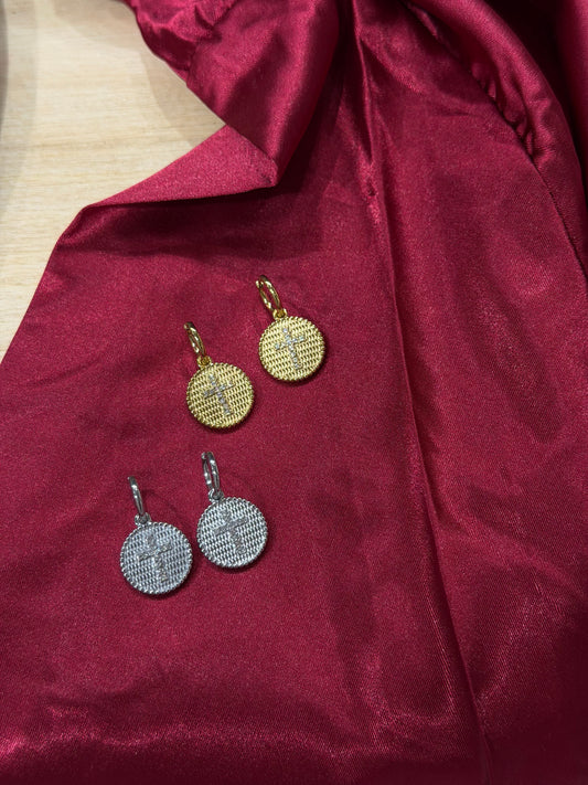 Cross Drops – σκουλαρίκια stainless steel