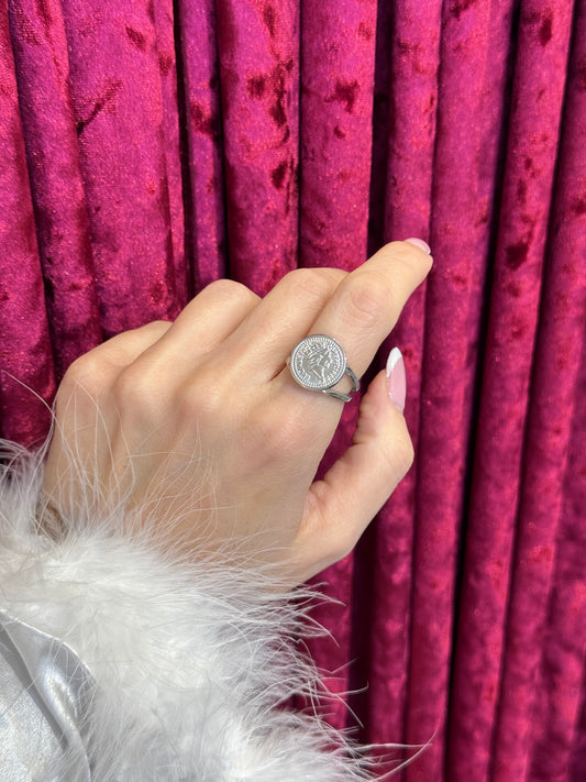 Heritage Emblem silver-δαχτυλίδι stainless steel