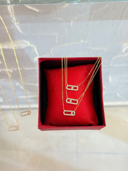 Viral Χρυσό Κολιέ Με στρας ✨