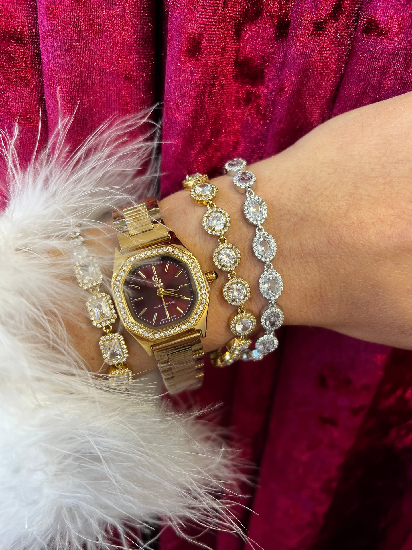 Holly Ruby – ρολόι stainless steel luxury Christmas edition