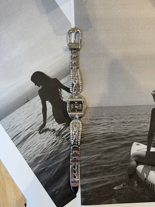Silver Noir Watch - Ανθεκτικός Ορείχαλκος