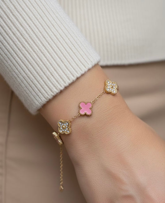 Rosy Glow – βραχιόλι stainless steel