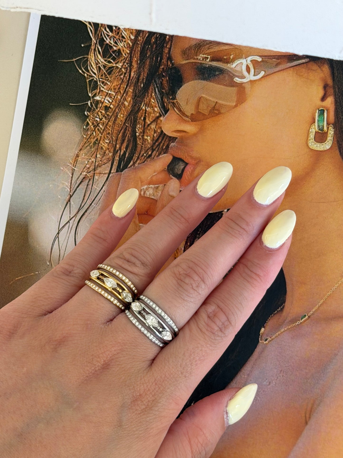 Celeste Ring – Ατσάλινο Δαχτυλίδι με Ζιργκόν