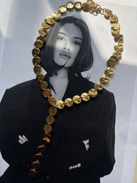 Golden Temptation Necklace – Ατσάλινο Κολιέ με Coin Drop