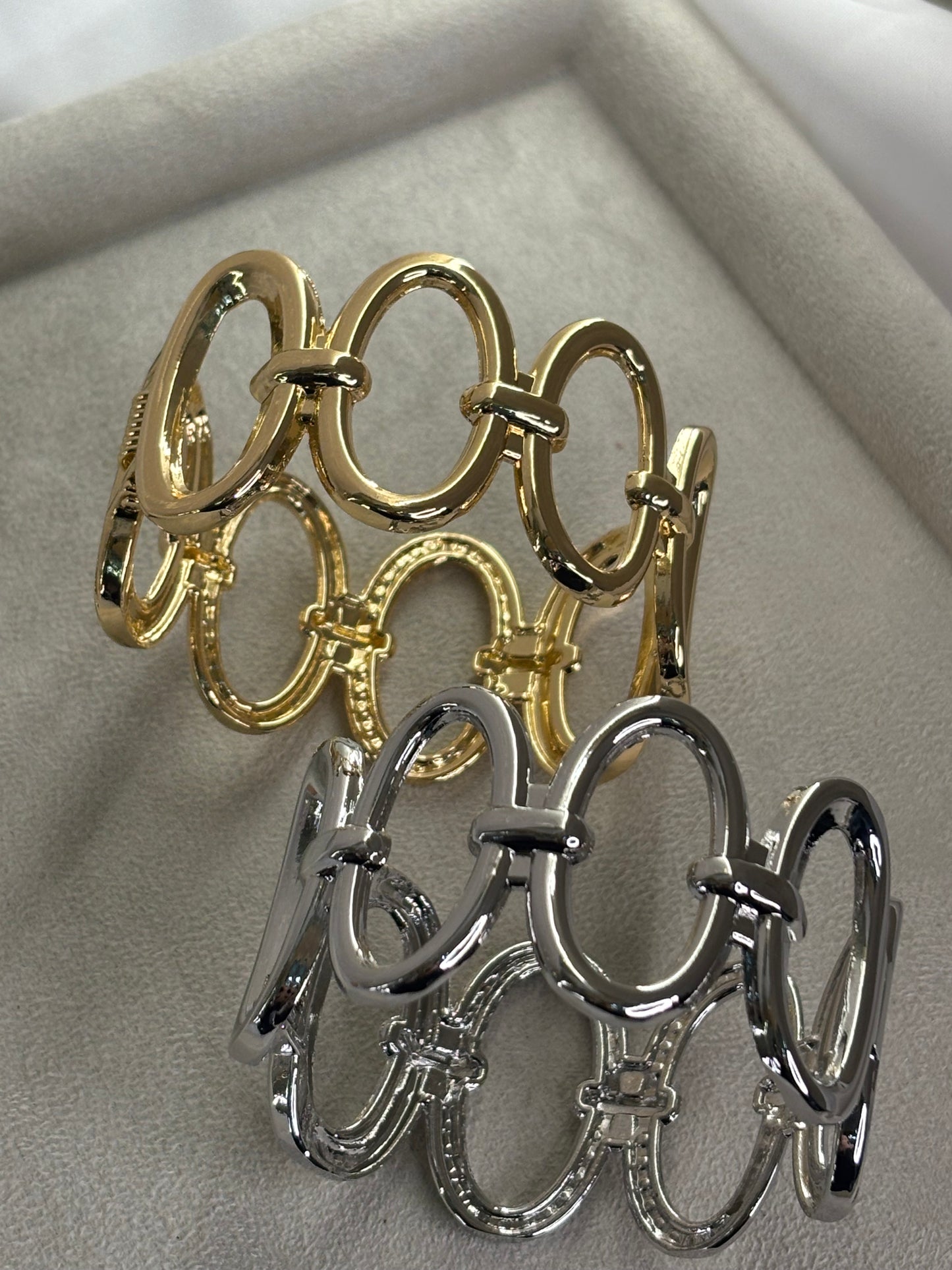 Χειροπέδα χρυσή ατσάλινη