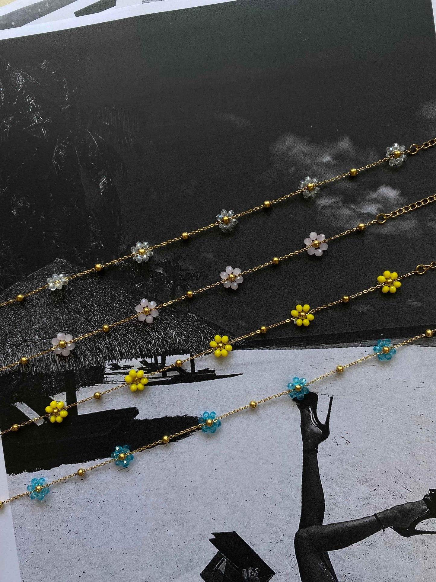 Daisy Glow” Ατσάλινη Αλυσίδα Ποδιού