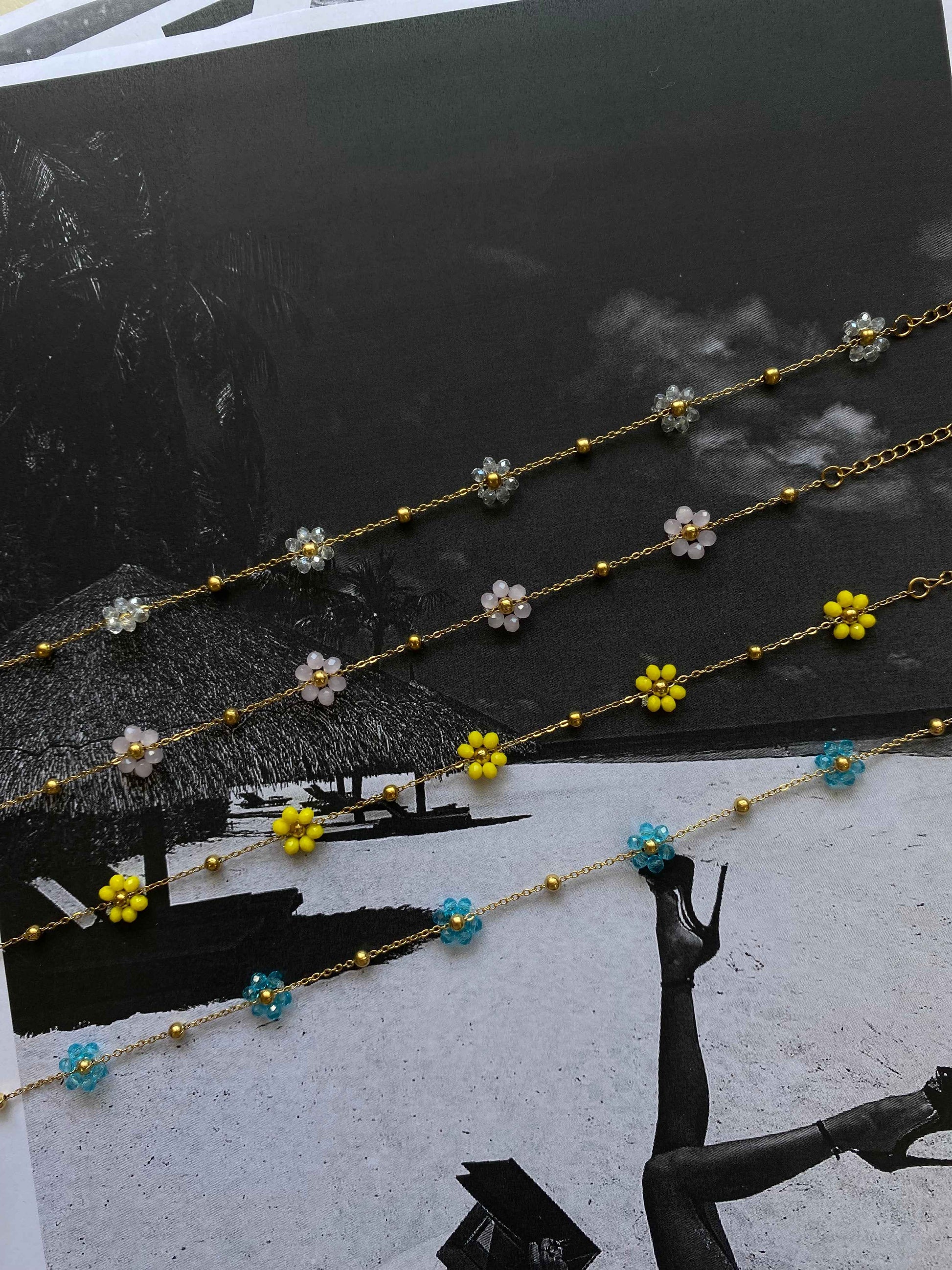 Daisy Glow” Ατσάλινη Αλυσίδα Ποδιού