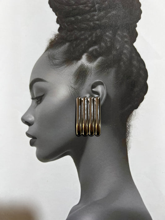 Echo Lines – Σκουλαρίκια Stainless Steel