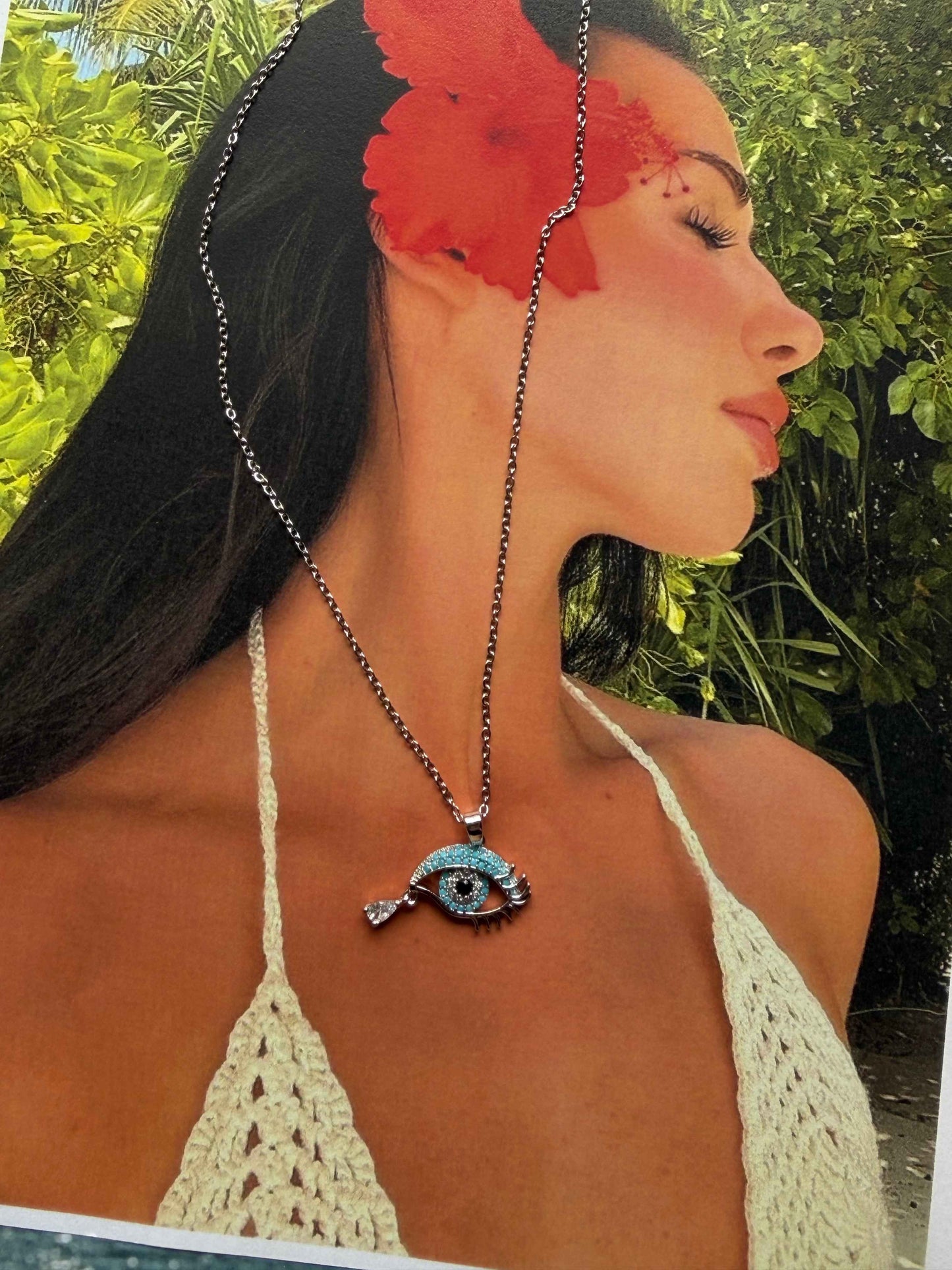 Mystic Eye Ατσάλινο Κολιέ ✨🧿