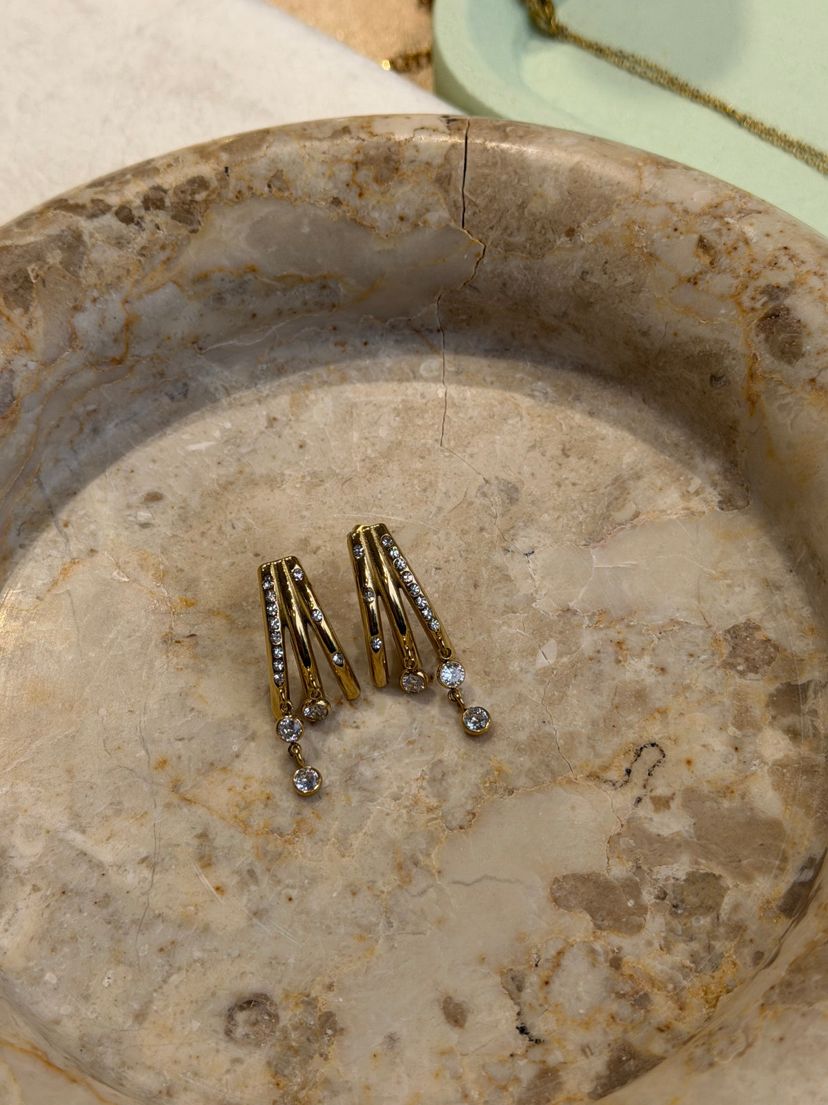 ÉTOILE DROP EARRINGS ✨ - Σκουλαρίκια Από Ανοξείδωτο Ατσάλι