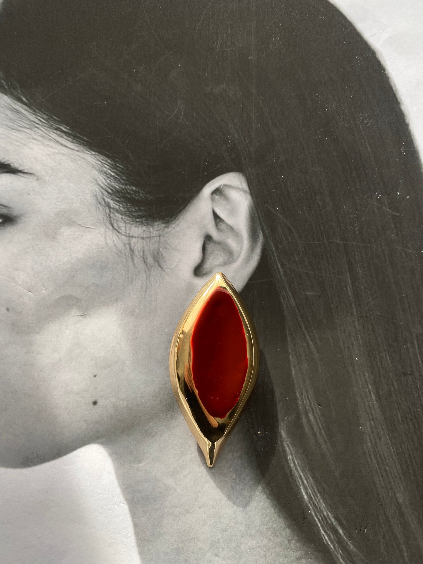 “Minimal muse” ορειχάλκινο σκουλαρίκι