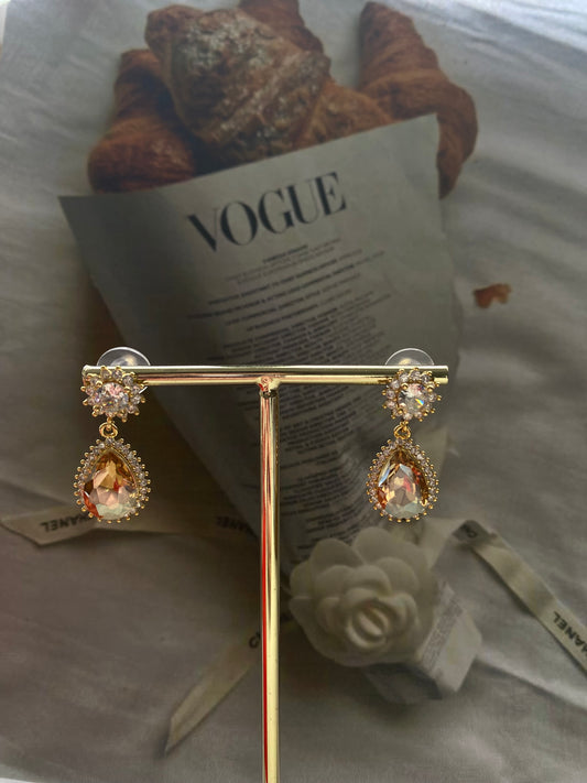 “Amara stones” Ατσάλινα σκουλαρίκια