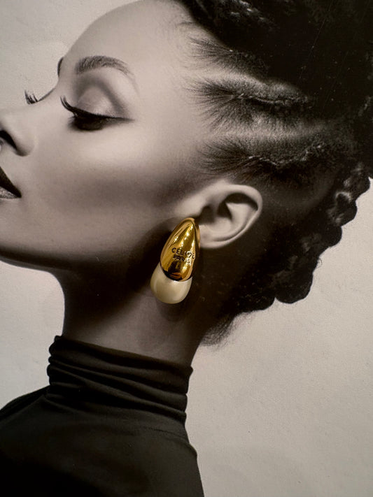 Golden Muse Drop-σκουλαρίκι ανθεκτικός ορείχαλκος