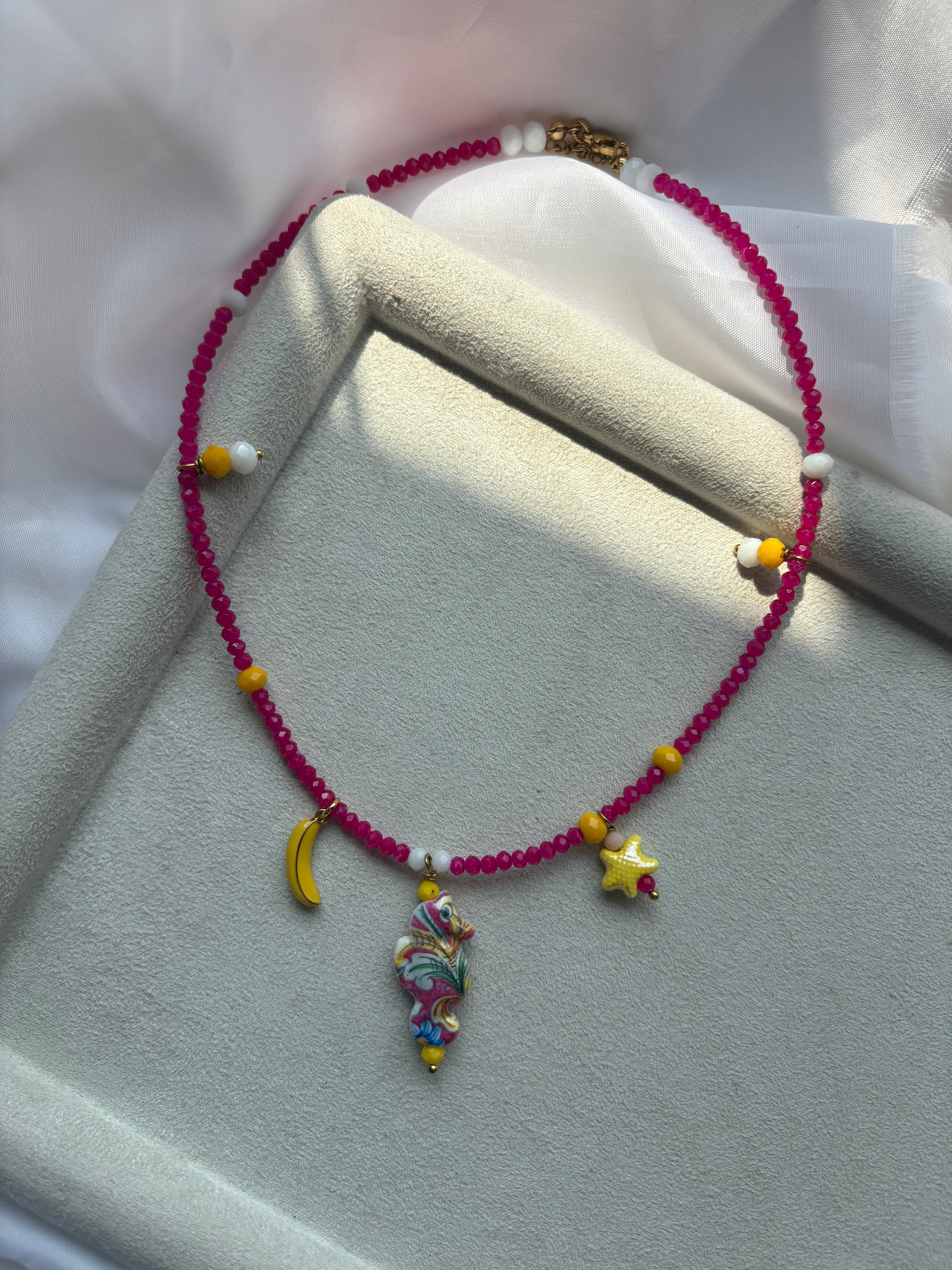Sunbliss Ατσάλινο κολιέ – handmade by Kika