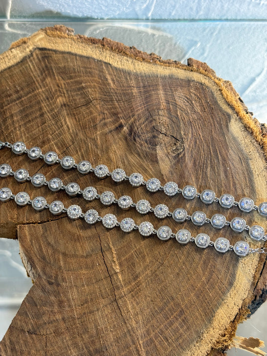 PARIS DIAMANT – Ατσάλινο Βραχιόλι με Λαμπερές Πέτρες